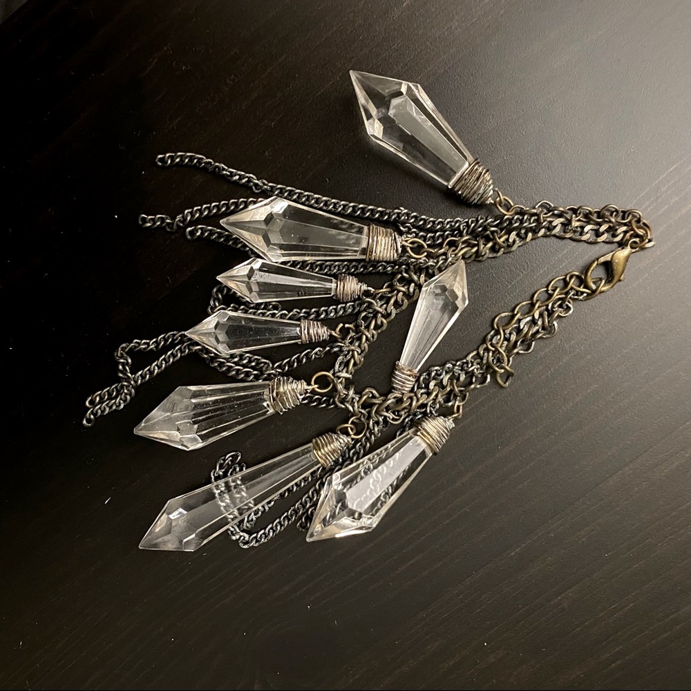 BOHO style crystal / prism bracelet